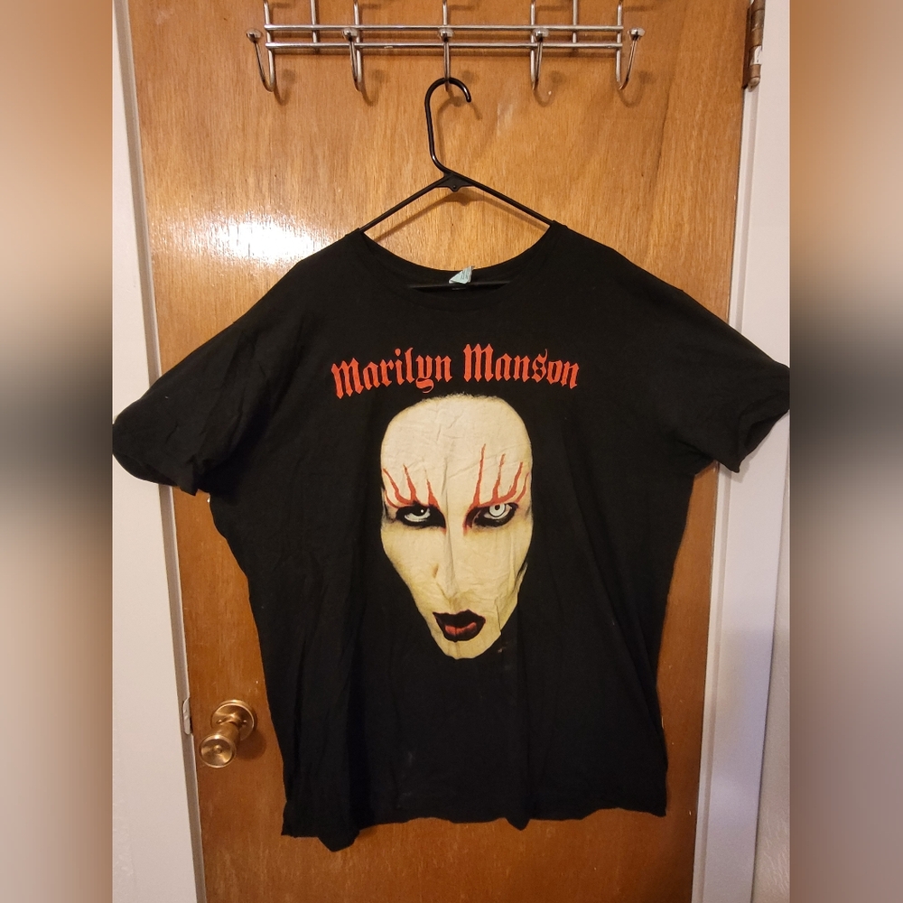 Marilyn Manson Face T-Shirt Hot Topic 2019